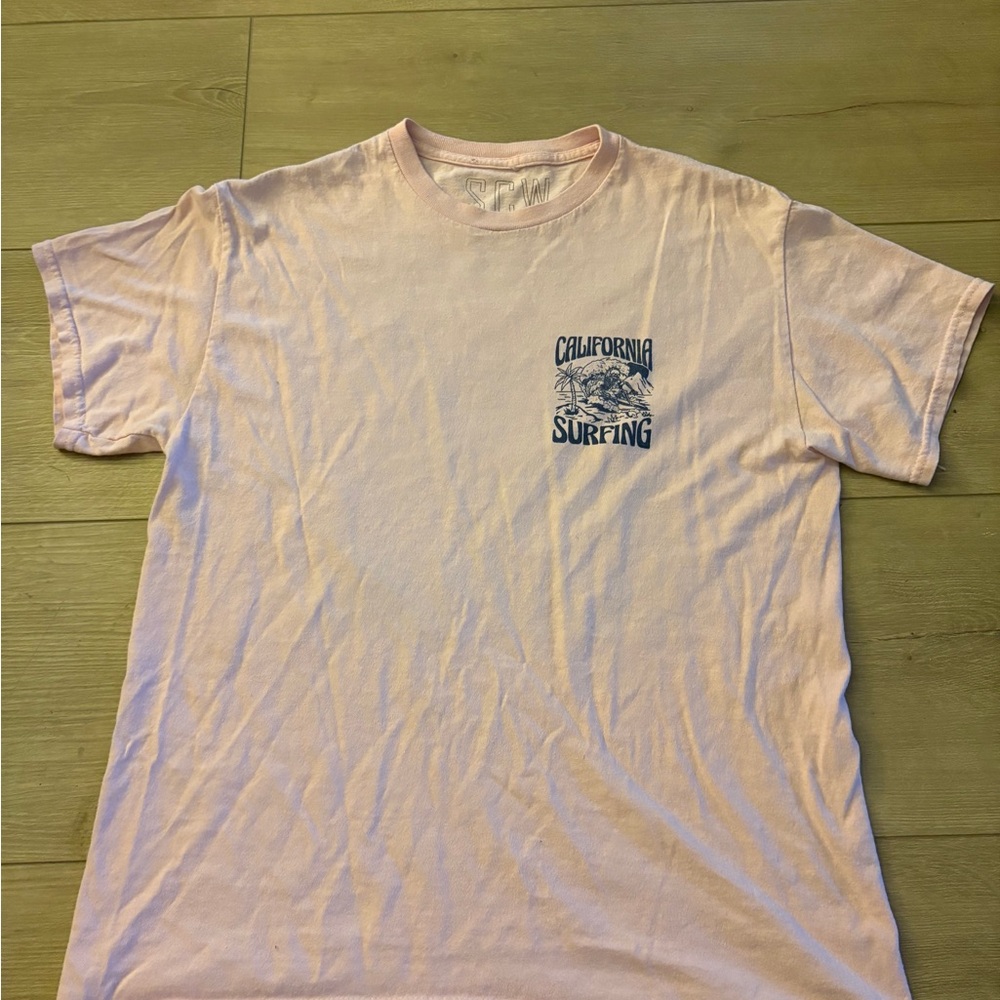 California Surfing Light Pink Tee